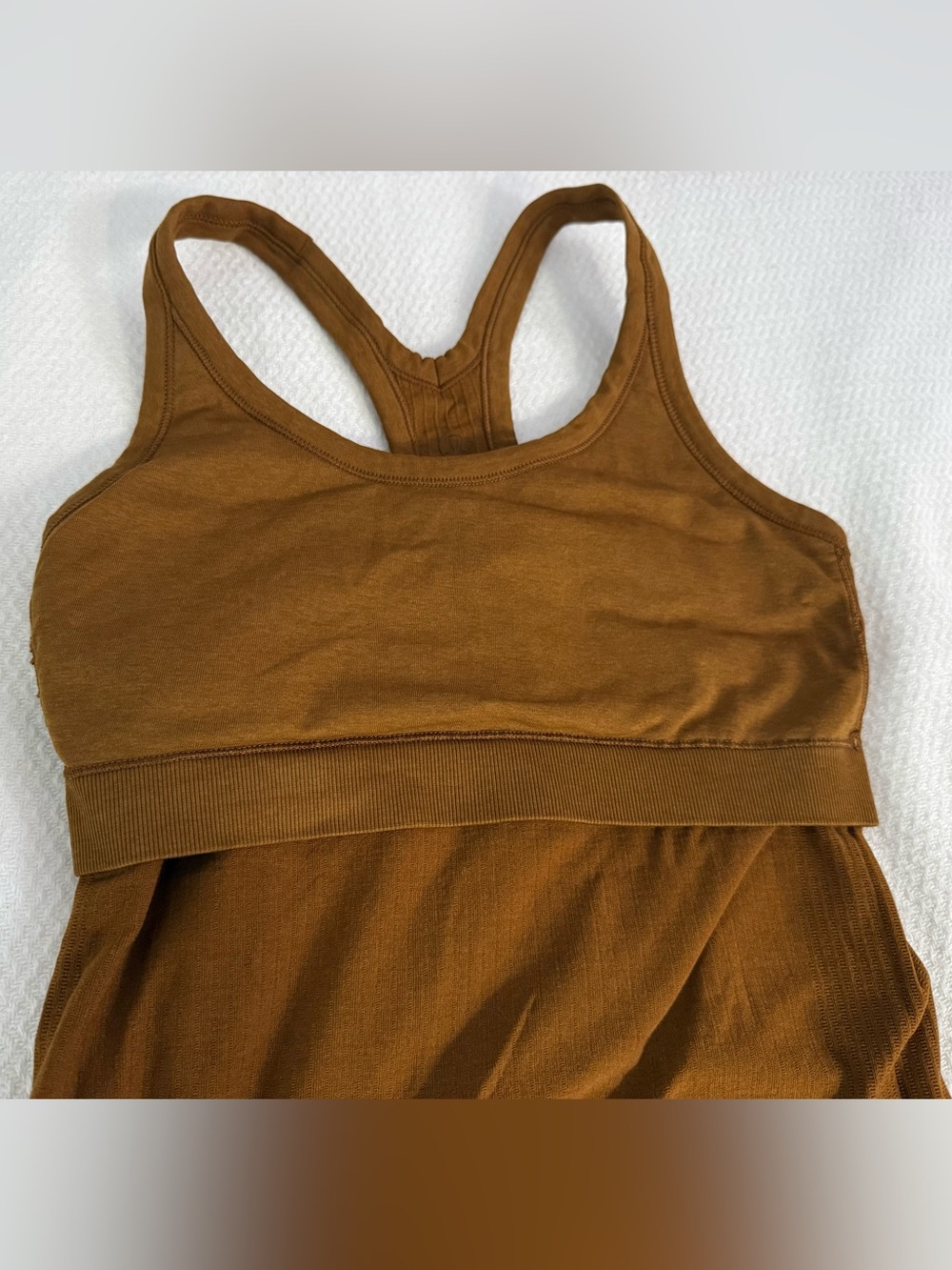 Lululemon Ribbed Racerback Tank Top, Brown - Picture 9 of 10